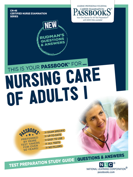 Title details for NURSING CARE OF ADULTS I by National Learning Corporation - Available